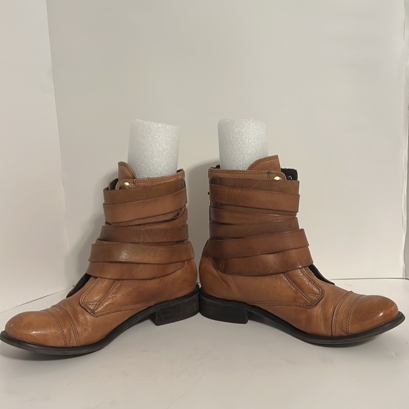 Santa Lolla Brown Leather Boots Size 6 - Picture 3 of 12